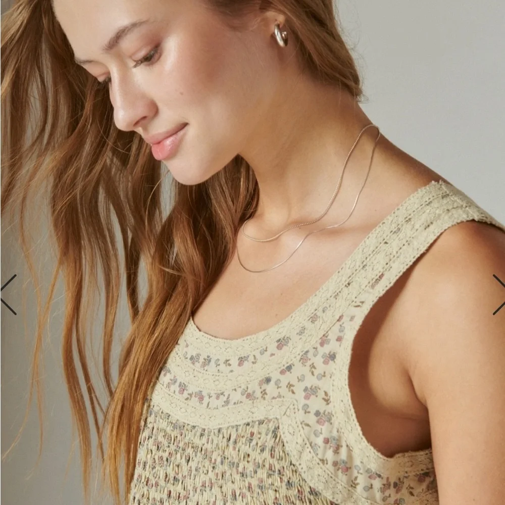 Lucky Brand tiered Dress NWT - Picture 3 of 5